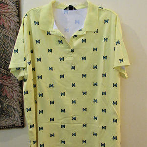 LANDS' END YELLOW TOP BUTTERFLY PRINT PLUS  2X
